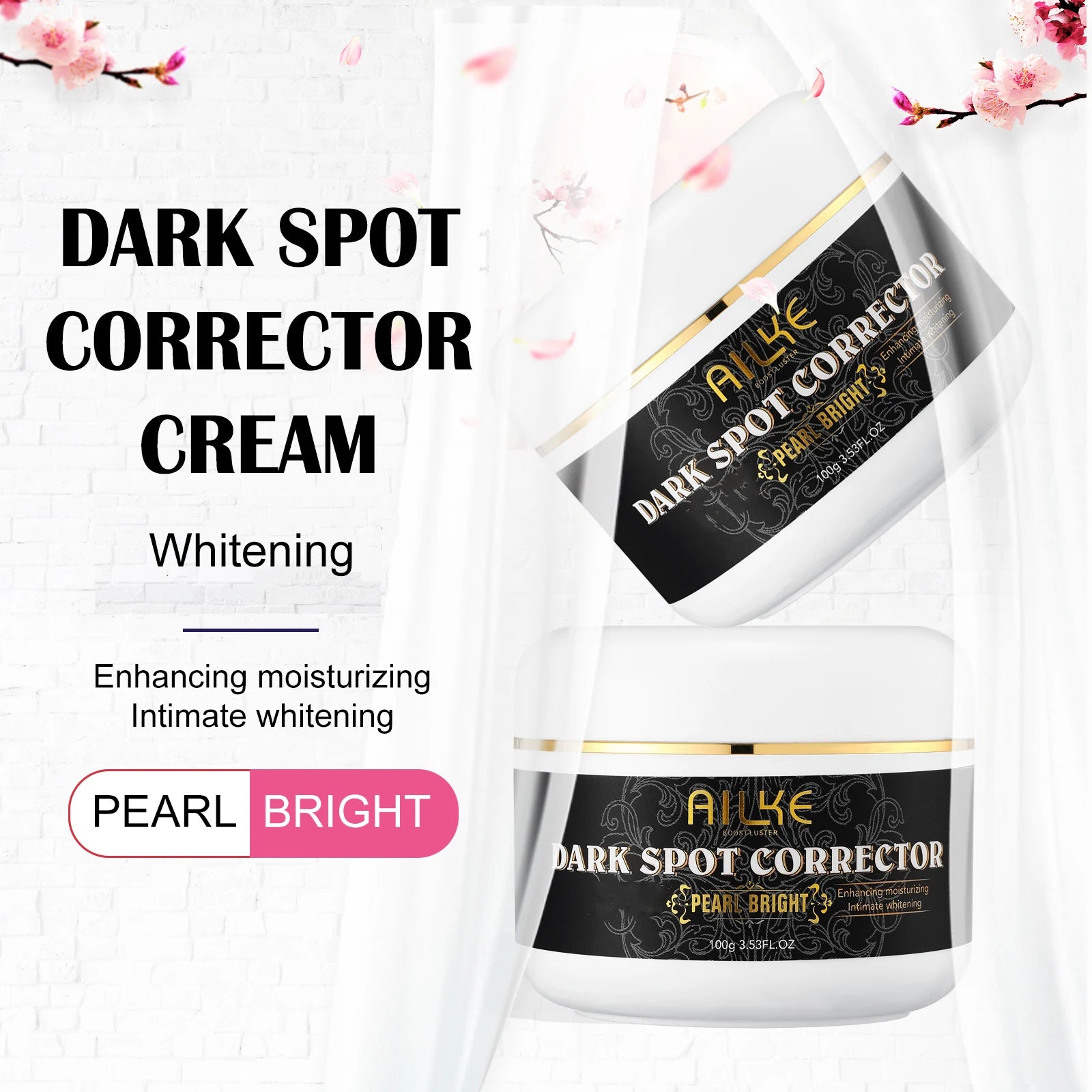 AILKE Whitening Skin Care Kit With Collagen, Natural Carotene, Moisturize, Reduce Dark Spots, Lightening, For All Skin Types