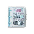 Creative Christmas Gift Money Saving Challenge - $1,000 Savings Binder with Envelope, Durable Glossy PVC