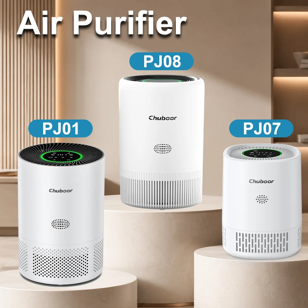 Chuboor Air Purifier Quiet Air Cleaner with High-Efficiency Filtration,H13 HEPA Removes Smoke, Dust, Pollen, Pet Hair