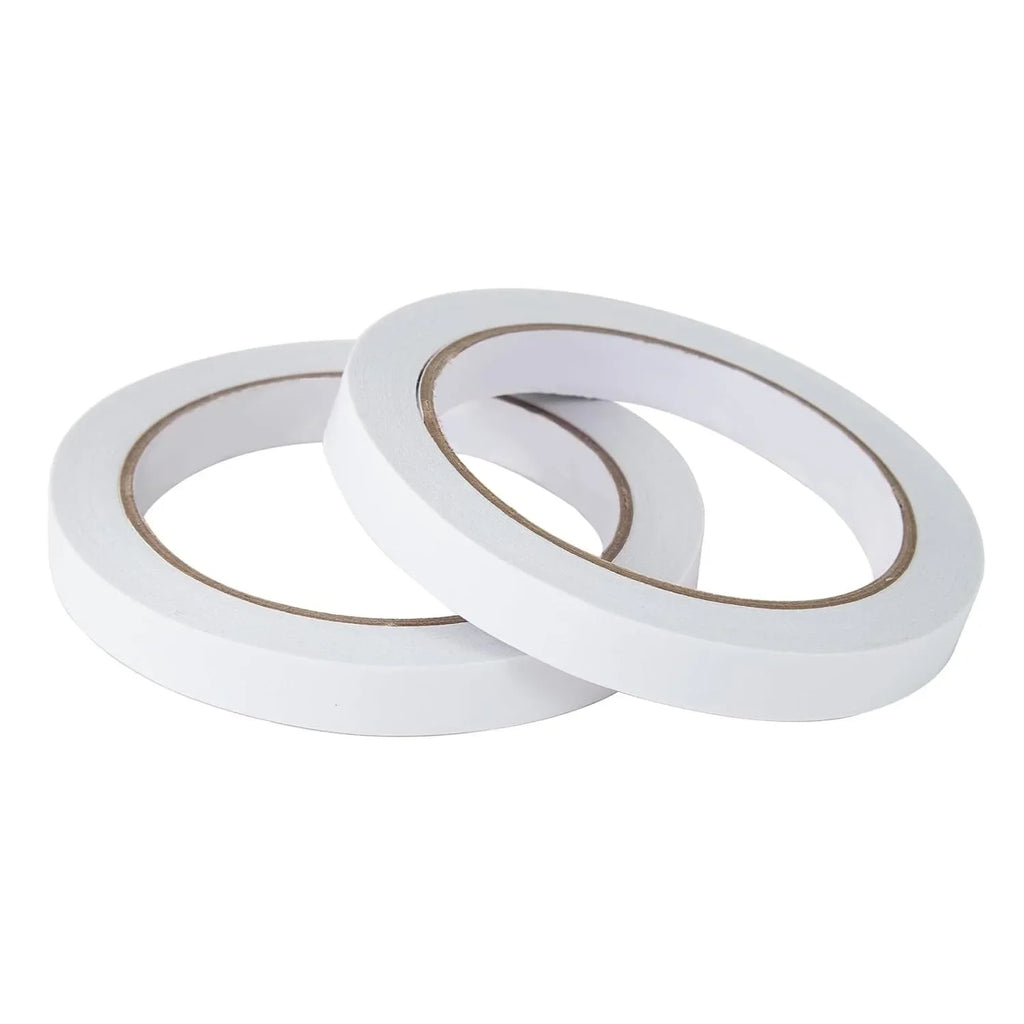 1/4" 2 rolls of double-sided tape, card making, gift wrapping, office, school stationery, household items (width: 6mm)