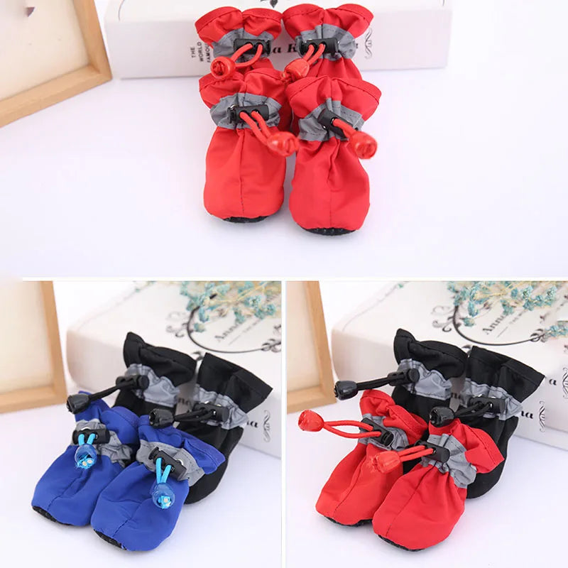 1PC Waterproof Soft Sole Rain Shoes Dog Foot Covers Ideal for Small to Medium Dogs Anti-Slip Protection for Paws