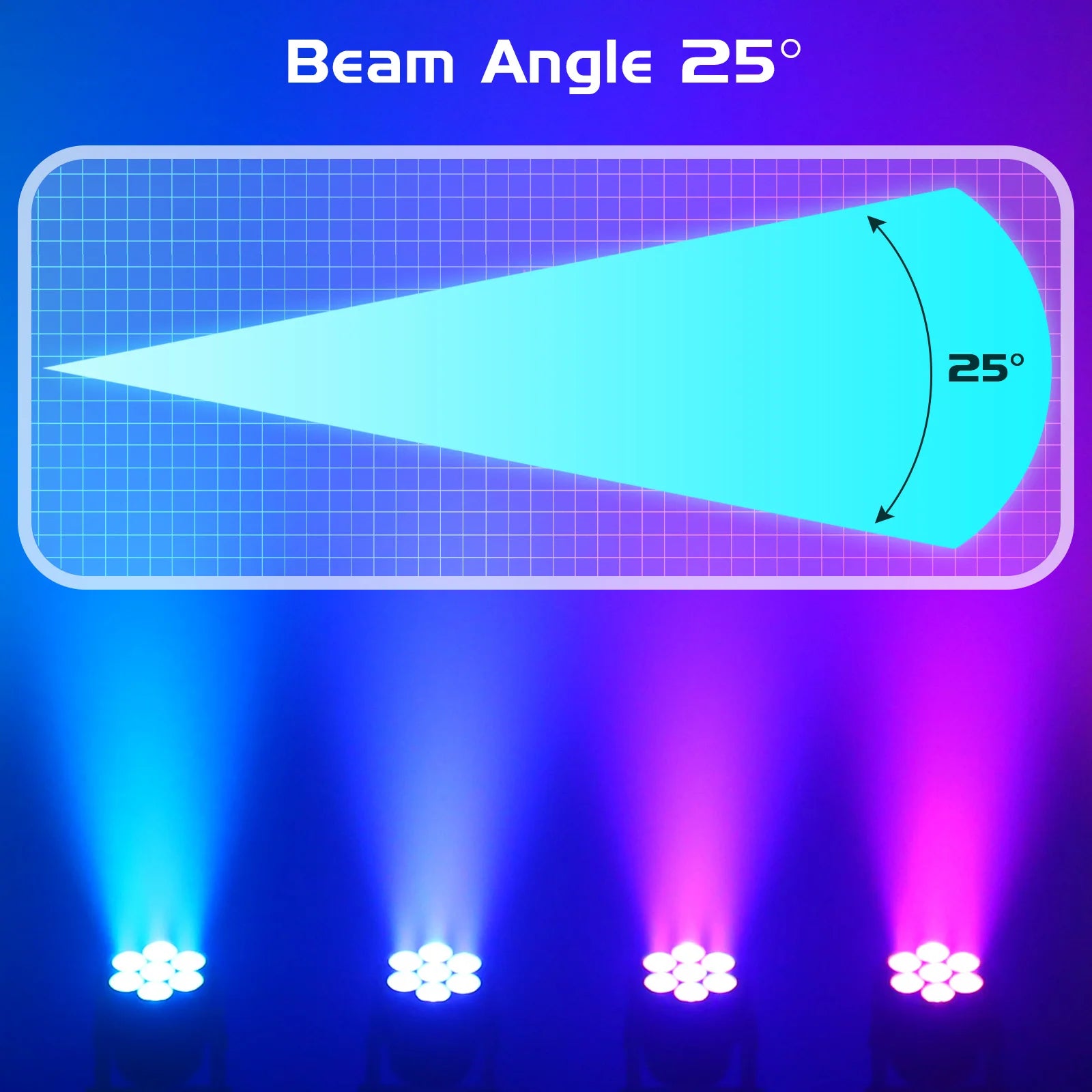 Yiflamefly 2Pcs/Set 105W Beam Moving Head Lights 7x15W RGBW LED Stage Lights DMX512 Spot Lights For DJ Disco KTV Wedding Party