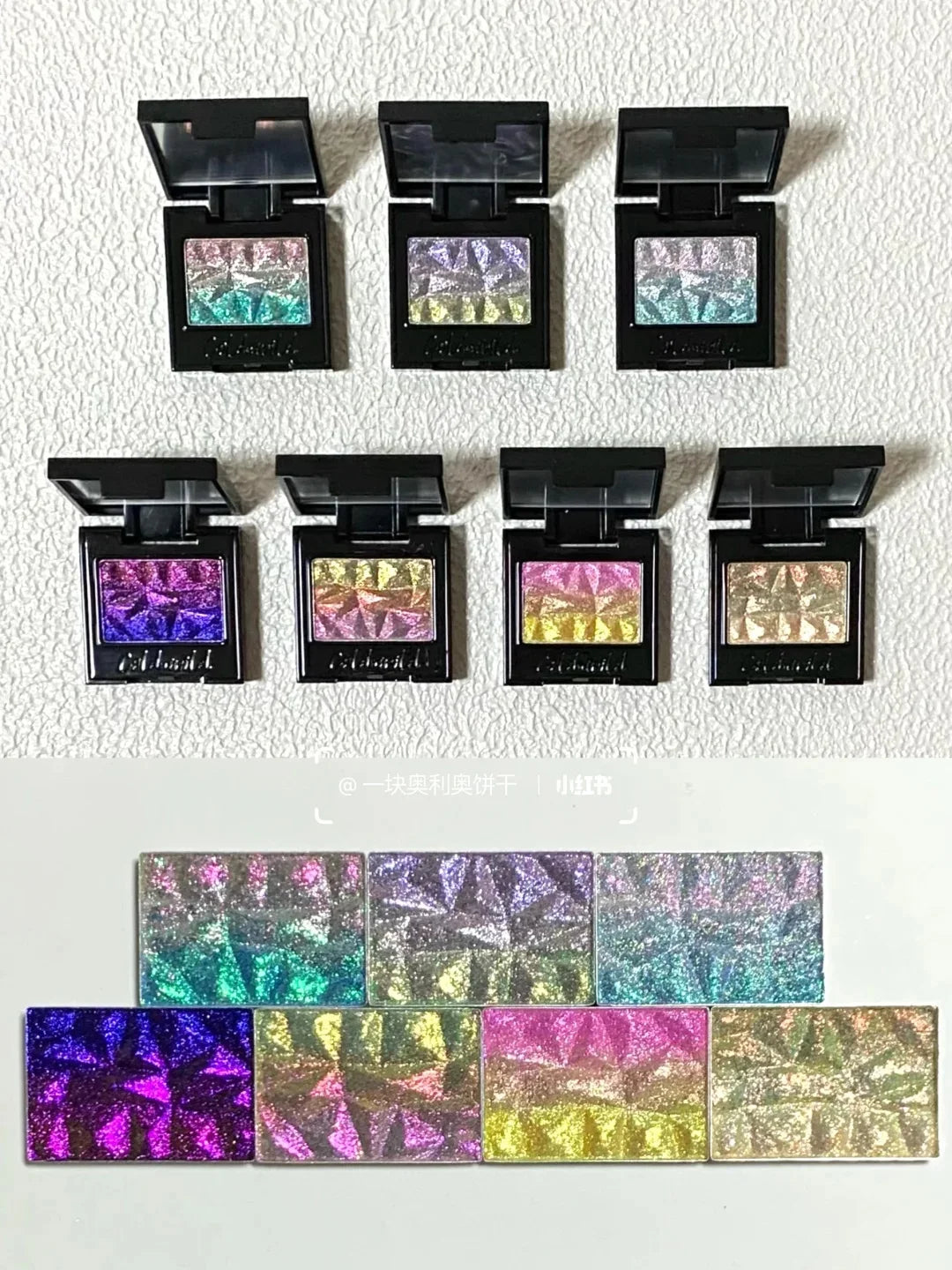 Coldnwild Monochrome Gradual Eye Shadow Chameleon Glitter Highly Pigmented Blue Purple High Concentration Optical Eye Makeup