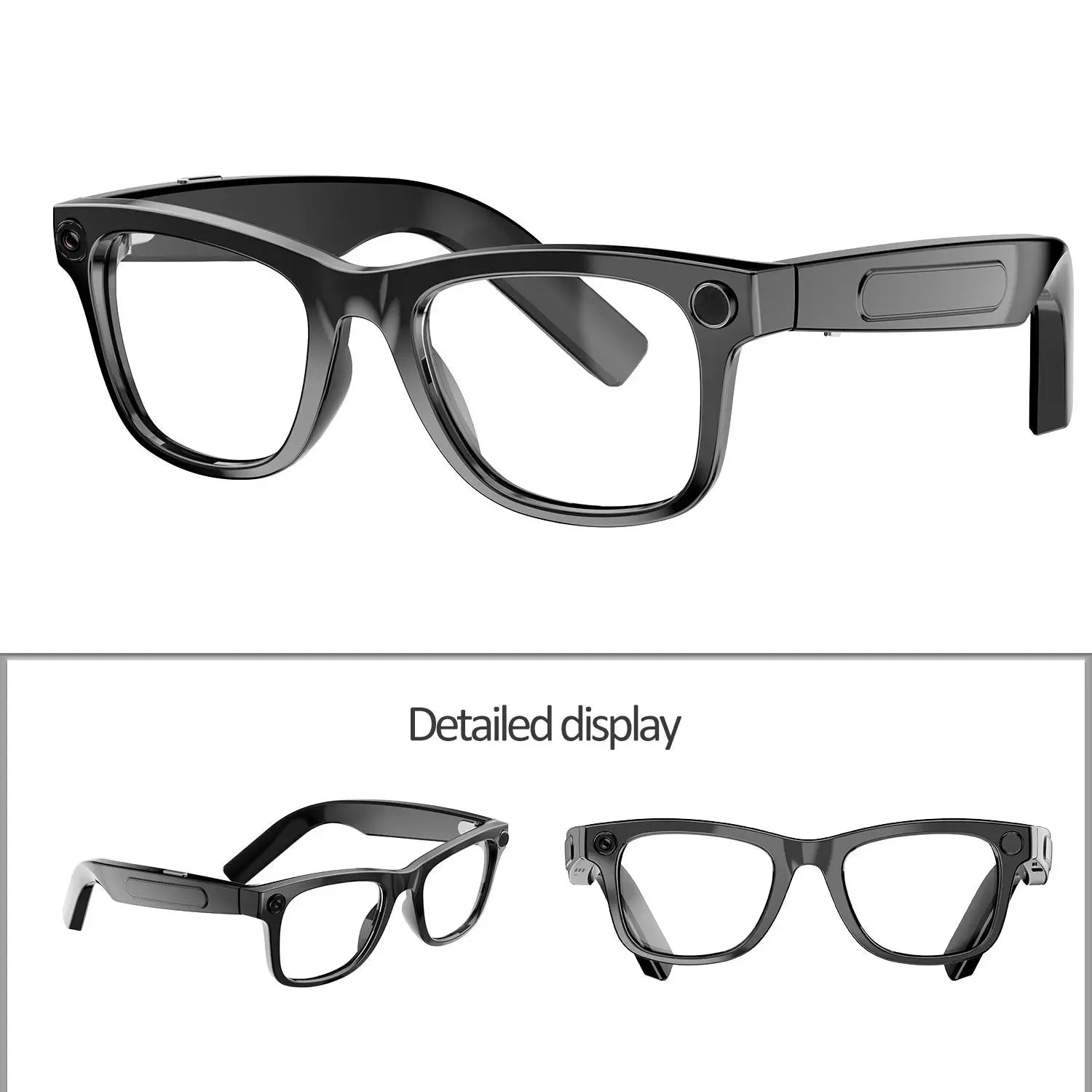 4K Camera Glasses with AI Smart Features That Support Real-Time Translation And Object Recognition, Open-Ear Audio, Ultra-Light Design, And Up to 8 Hours of Battery Life for Outdoor Cycling, Work, Travel