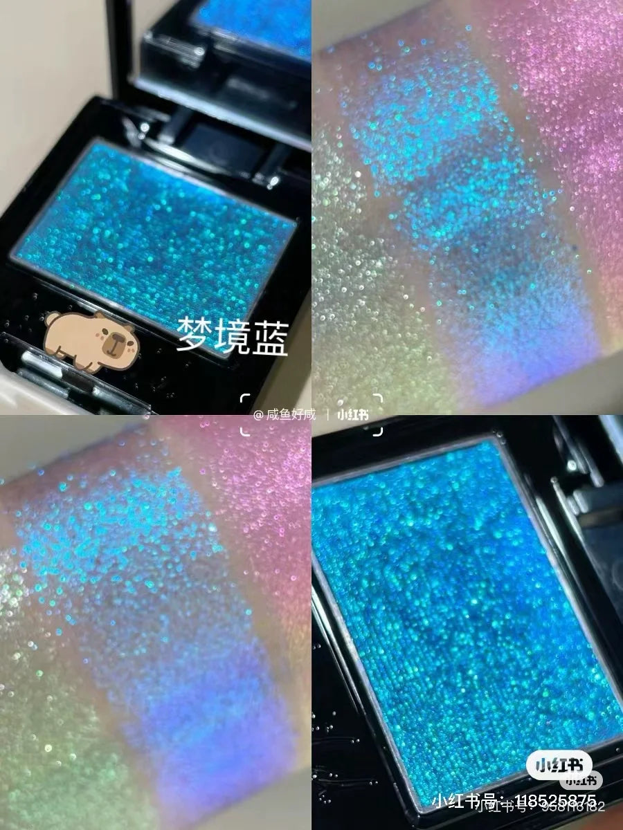 Coldnwild Monochrome Gradual Eye Shadow Chameleon Glitter Highly Pigmented Blue Purple High Concentration Optical Eye Makeup