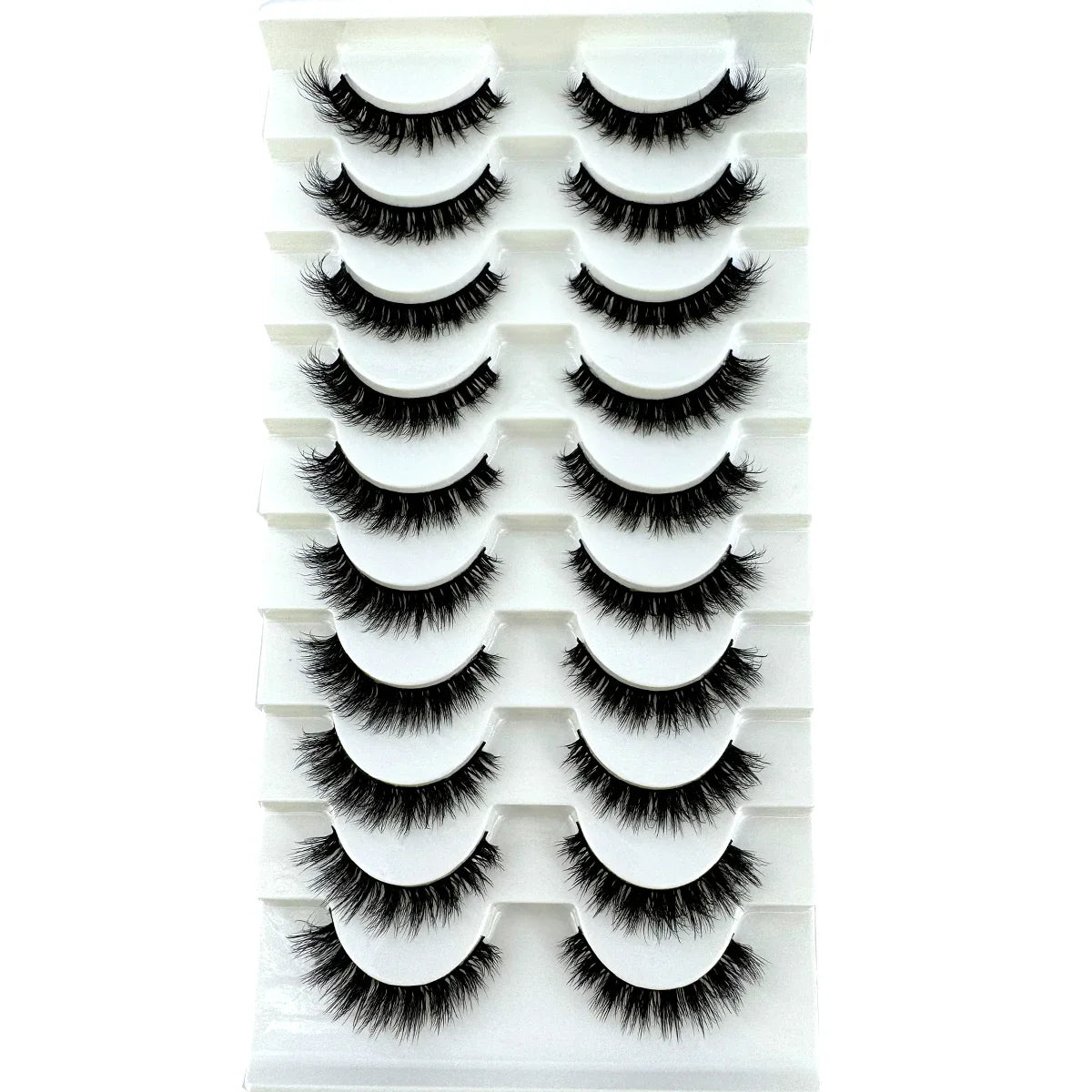 New Cat Eye Artificial Mink Eyelash 3D Curling Natural and Realistic Messy Tail Eye Extended Soft Eyelash