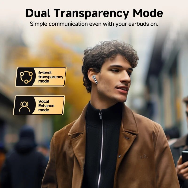 QCY MeloBuds Pro ANC Bluetooth 5.3 Earphones Wireless 46dB Hybrid ANC Hi-Res LDAC Earbuds 6 Mic Headphones 34H In-Ear Detection