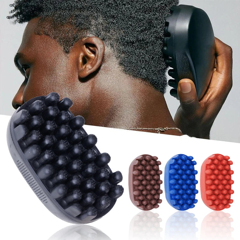 4 Colors Silicone Magic Twist Hair Brush Mini Portable Easy Rinse Durable Unisex For Curly Hair Household Salon Hair‑Dressing Supply