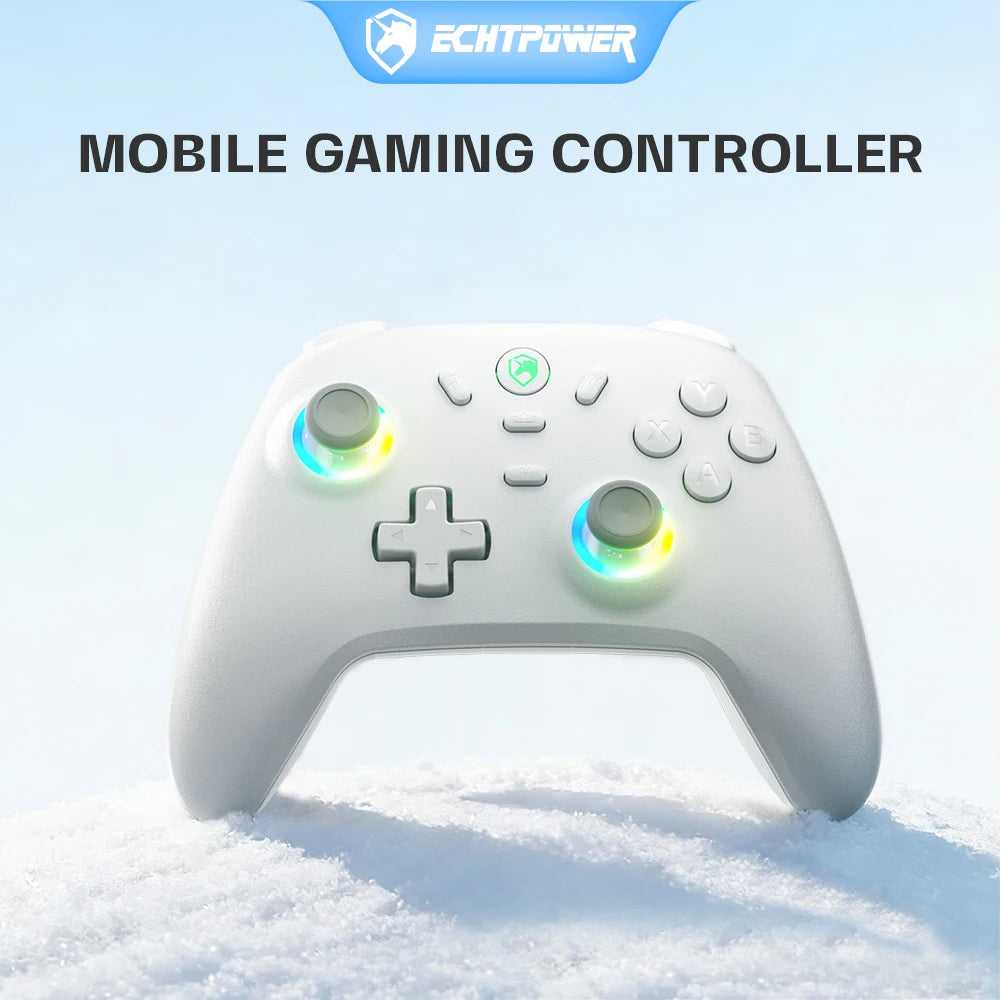 ECHTPower PC Game Controller with Hall Effect Joysticks (Zero Drift), Durable Hair Triggers & Adjustable Vibration – Wired Gamin