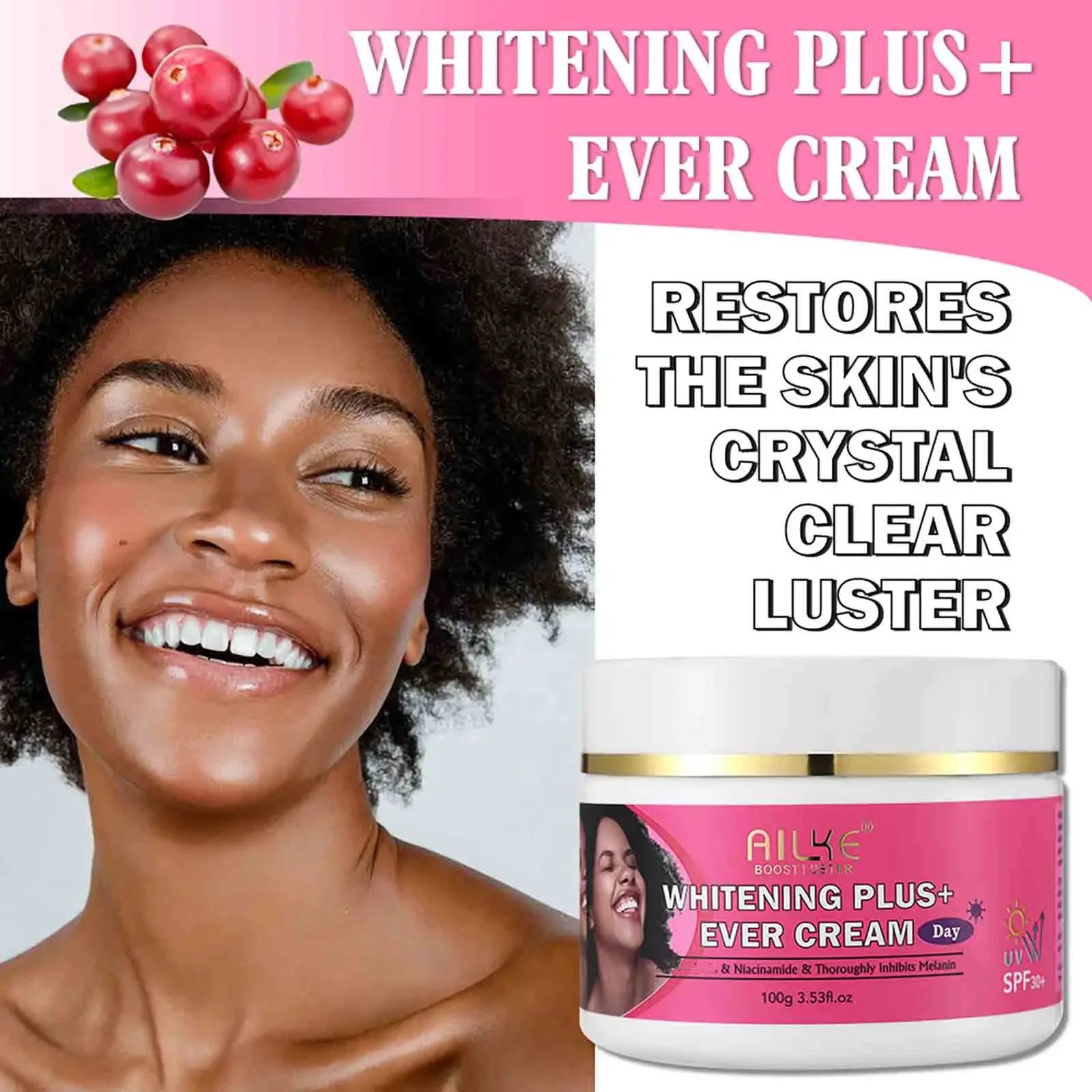 AILKE Natural Skin Brightening Set for All Skin Types, Cleaning, Dark Spots and Acne Removal, Boost Radiance, Organic, Vegan