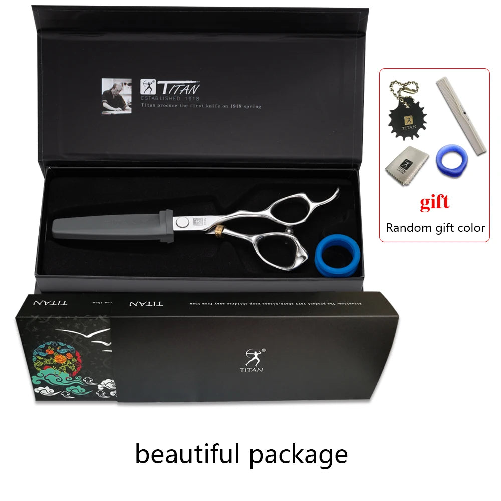 Titan Hairdressing Scissors 6 Inch Hair Scissors Professional Barber Scissors Cutting Thinning Styling Tool Hairdressing Shear