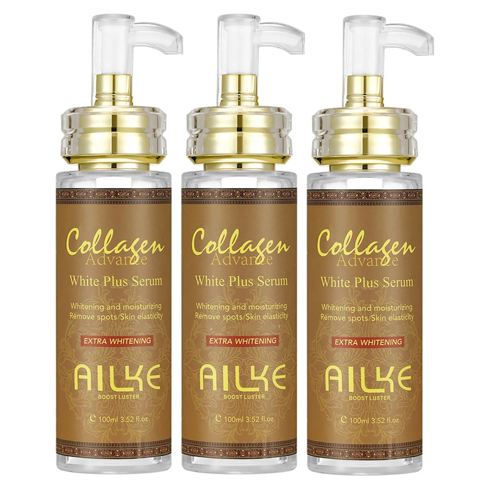 AILKE Whitening Skin Care Kit With Collagen, Natural Carotene, Moisturize, Reduce Dark Spots, Lightening, For All Skin Types