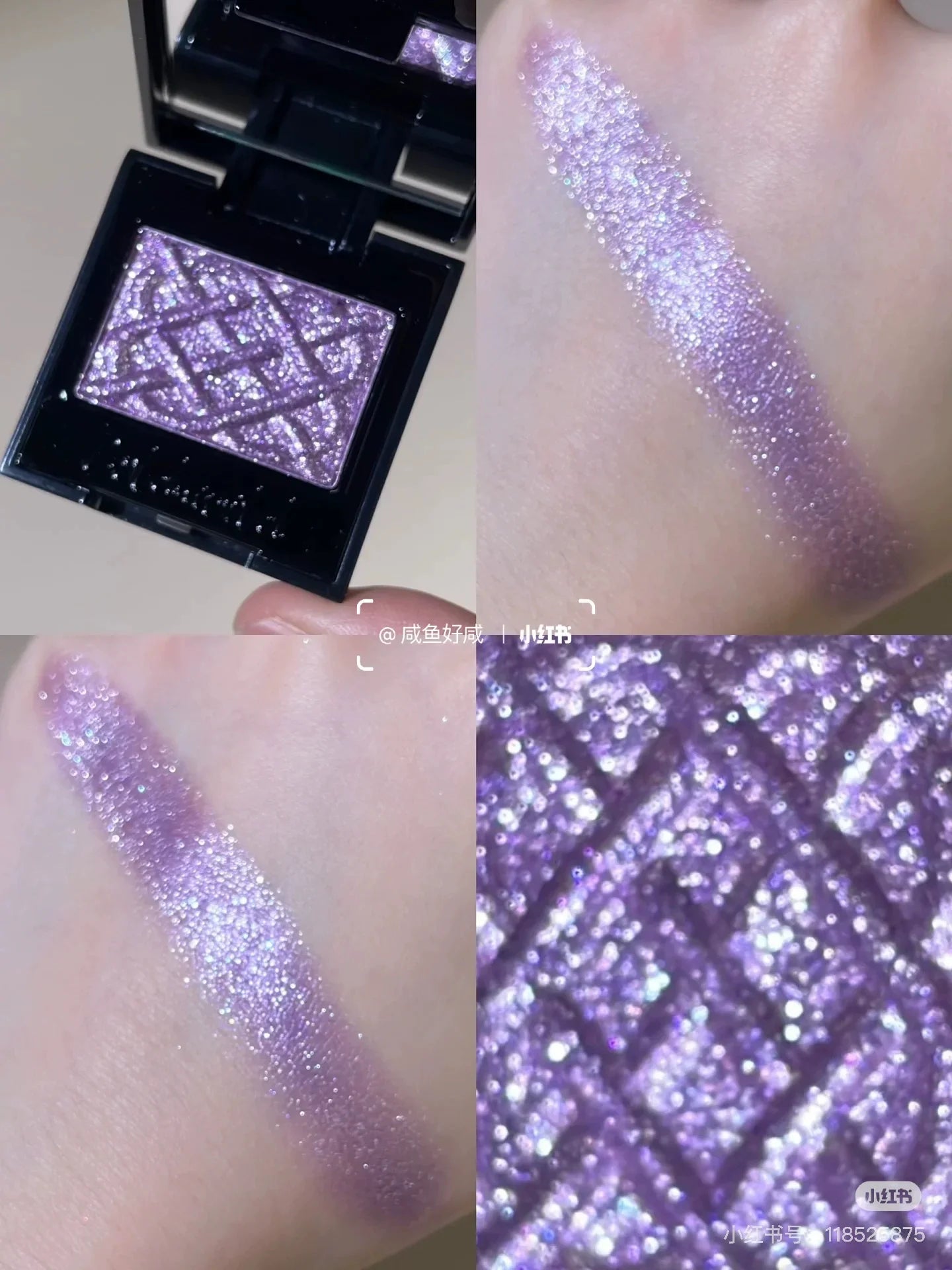 Coldnwild Monochrome Gradual Eye Shadow Chameleon Glitter Highly Pigmented Blue Purple High Concentration Optical Eye Makeup