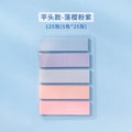 1 PC PET Transparent Index Sticker Morandi Sticky Note Sticker Sticky Note 5 * 20  Office Accessories  Sticky Notes