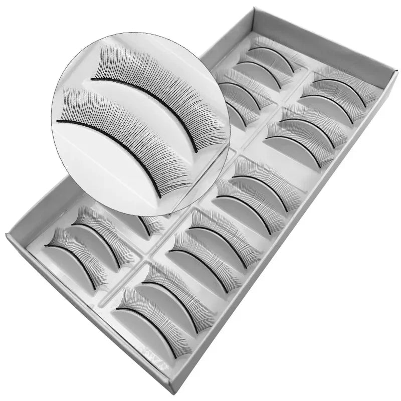 NEW 10pairs 100% Real Fake Mink Eyelashes 3D Natural False Eyelashes 3d Mink Lashes Soft Eyelash Extension Makeup Kit Cilios h13
