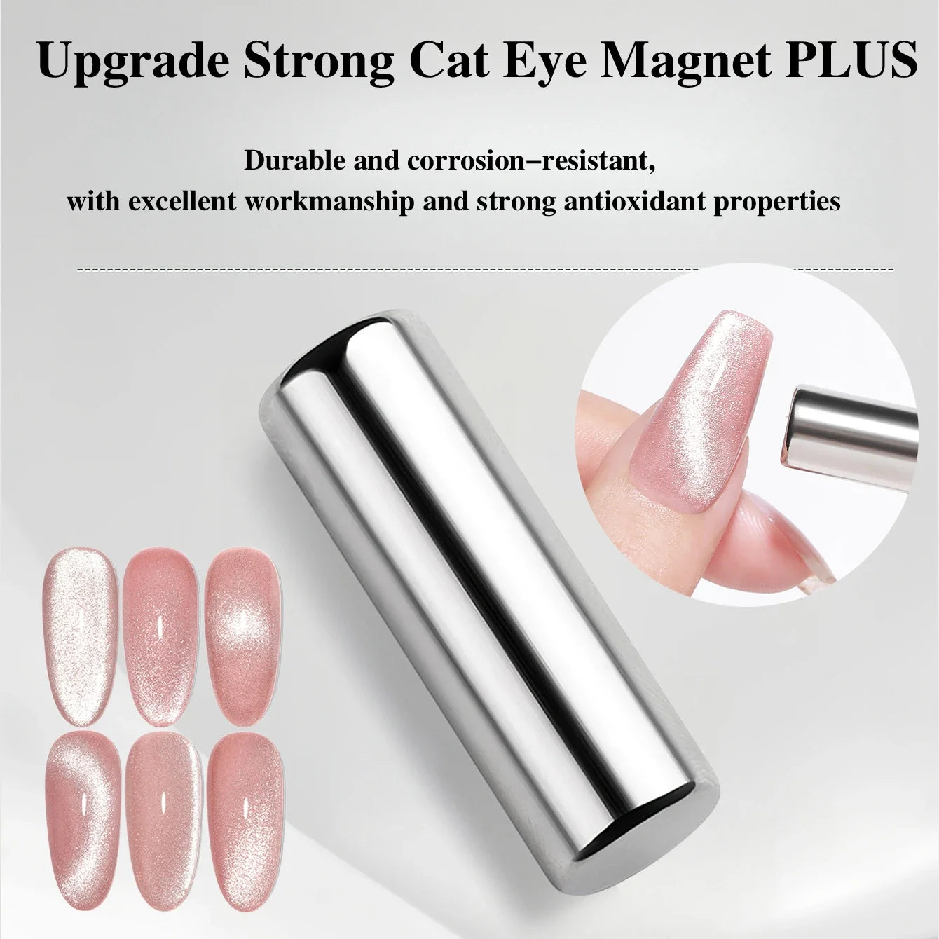 3x0.7cm Round Nail Art Cat Eye Gel Magnetic Pen for Gel Polish 3D Cat Eye Nails Painting Strong Magnet Stick Manicure DIY 2030