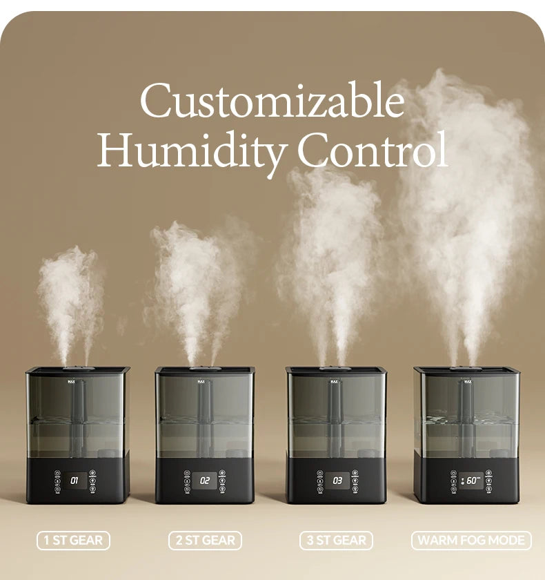 6L Professional Large Capacity Household Silent Air Humidifier Plant Spray Aroma Diffuser Ultrasonic Water Mist Diffuser