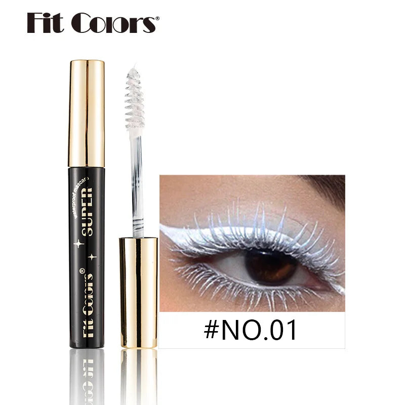5D Silk Fiber Mascara Lash Color Mascara Waterproof 14 Colors 3D Mascara Eyelash Extension Thick Lengthening Eye Lashes Cosmetic