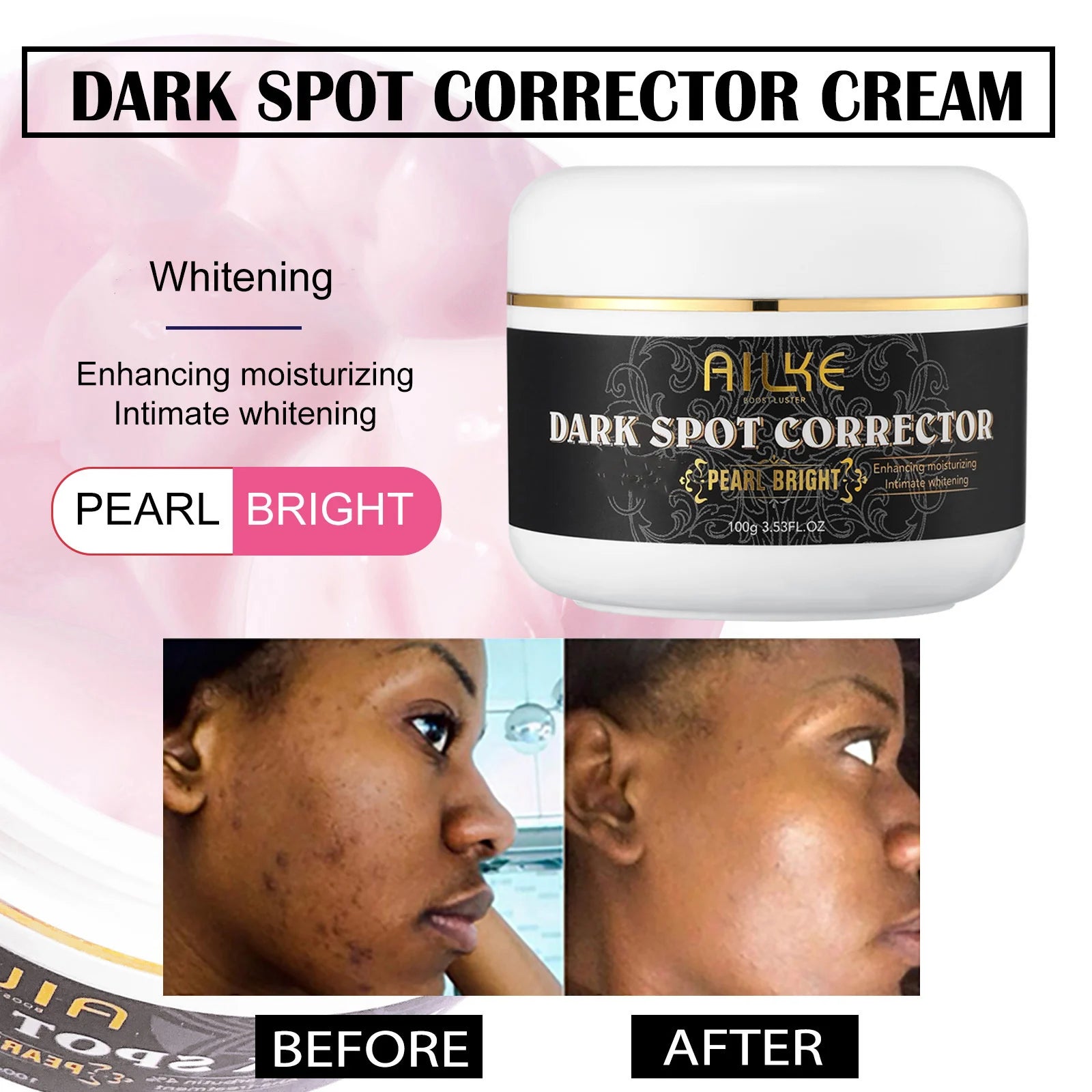 AILKE Collagen Whitening Set, Moisturizer, Hydration, Dark Spot Removal, Brightening Body Lotion, Armpit Whitening Cream