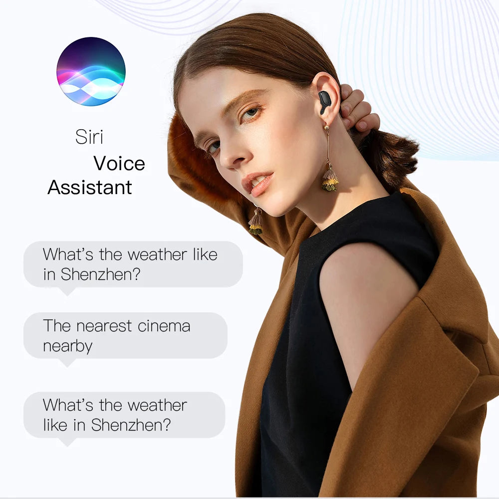 E6s Tws Fone Bluetooth-compatible Earphones Wireless Hands Free Noise Cancelling Headset