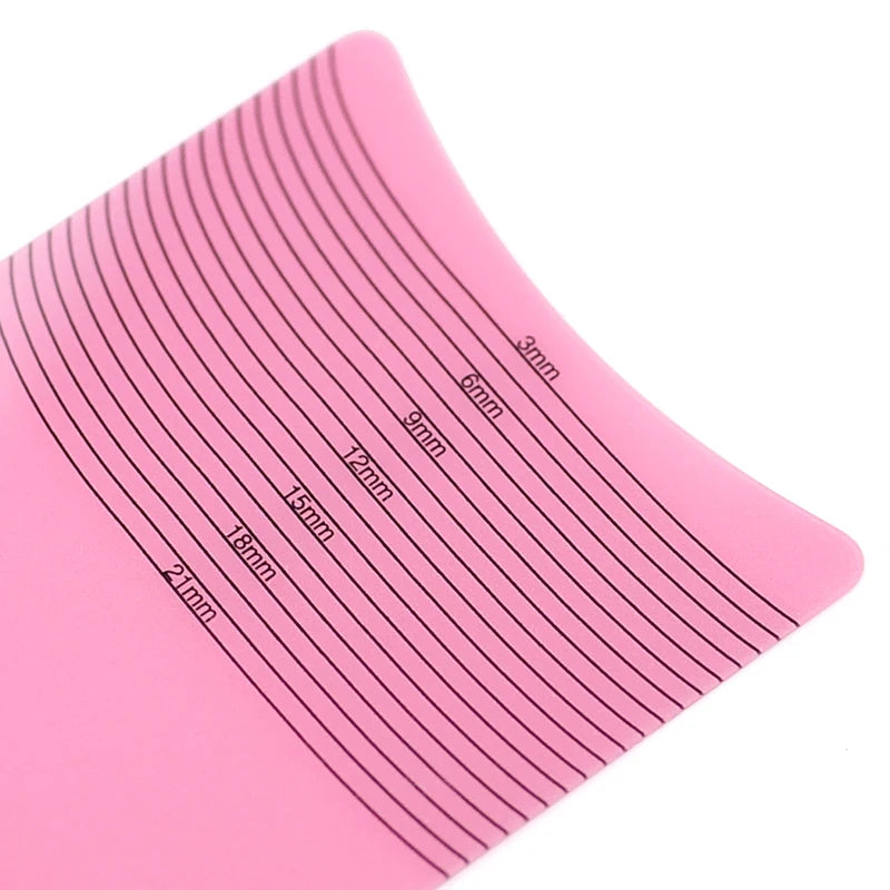 5/10PCS Eyelash Length Measuring Ruler Portable Eyebrow Soft Plastic Ruler Makeup Tool Eyelash Extension Growth Accessory