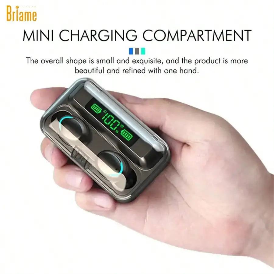 Mini Wireless Earbuds With LED Display, Sports Earphones With Microphone Compatible With All Devices, Gaming Headset With High-Fidelity Sound Quality, 400mAh Battery