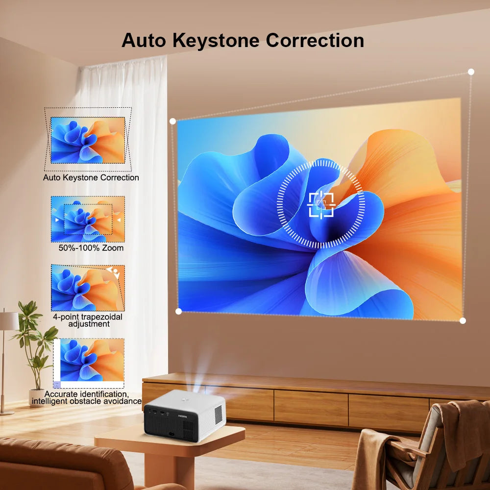ThundeaL TD85W Full HD 1080P Mini Projector Android Auto Focus Portable Beam Projector TD85SE 4K Home Theater Outdoor
