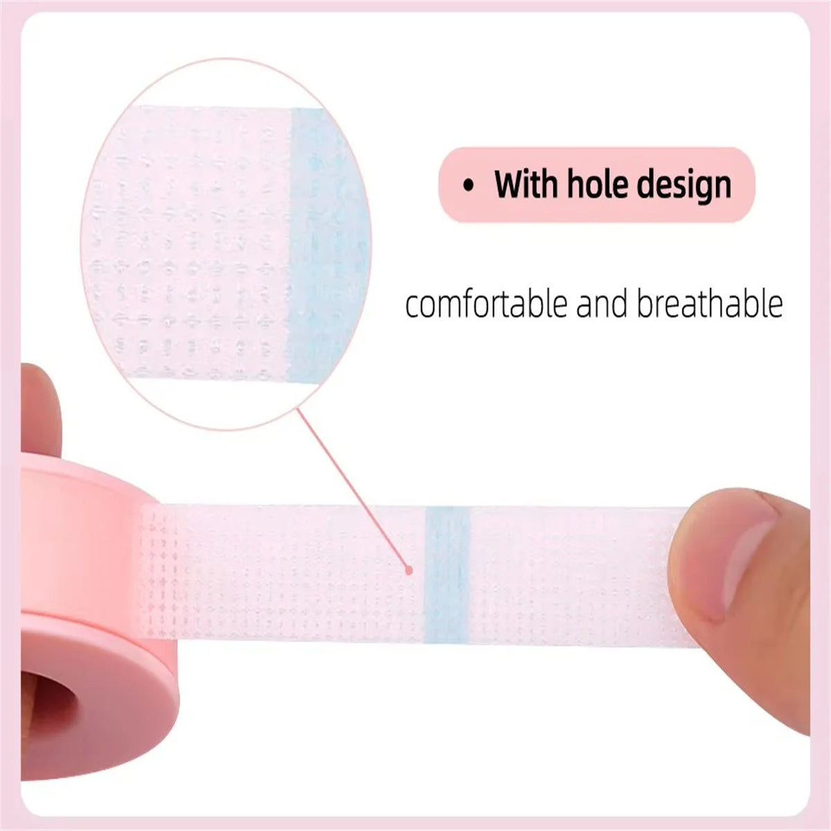 1 Roll black  Medical Silicone Tapes Eyelash Extensions Supplies Waterproof Breathable Prevent Allergy Color Tape Makeup Tools