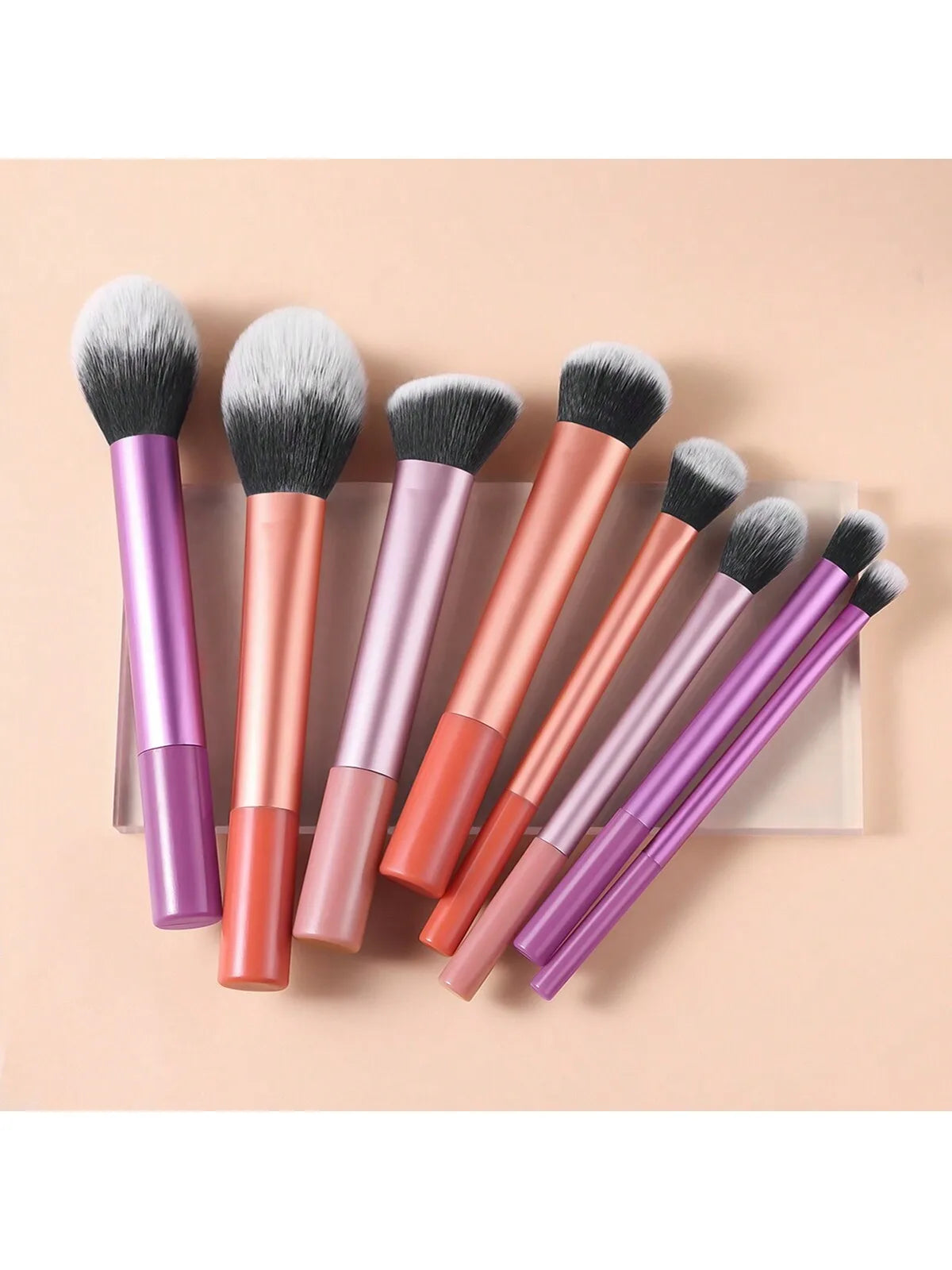 3pcs Makeup Brush Set, Including Angled Eyeliner Brush, Eyebrow Brush, And Ultra-Fine Eyeshadow Brush, Makeup Brush Set, Makeup Brush Kit, Makeup Brush Set, Full Makeup Brushes, Makeup Brush Set, Complete Makeup Tools, Makeup