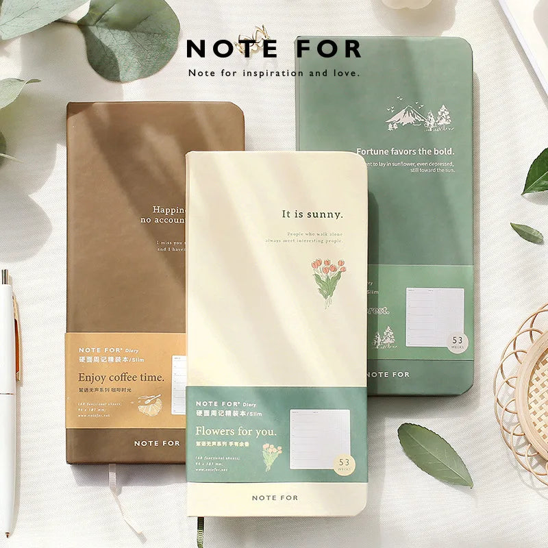 Weekly Record Book  Retro Slim Weekly Plan Book Notepad Cute Notebook Planner Office & School Supplies Note Book