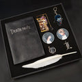 Death Note Notebook Gift Set (8PCS) with Feather Pen Birthday Gifts for Cosplay & Anime Lovers Used As A Diary and Notebook