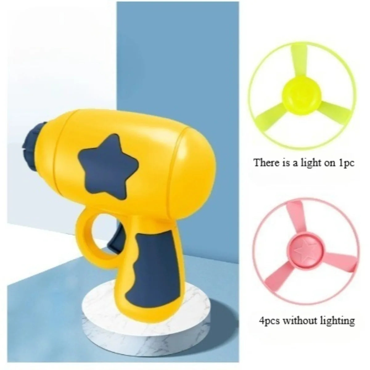 Funny Cat Toy Interactive Launch Pet Training Toy for Kitten Mini Flying Disc Shooting Gun Chasing Games Cat Toys Pet Supplies