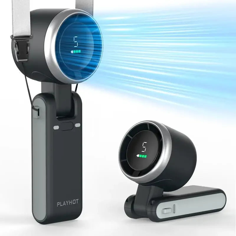 3-in-1 Fan, 5-speed, 3600mAh Rechargeable Lithium Battery, USB Charging, Travel Mini Fan