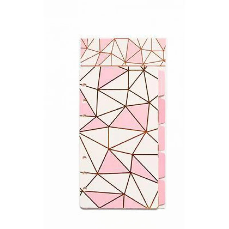 5pcs A5 A6 Loose-leaf Notebook Divider Sheets Pink Gold Divider Card Index Page Suitable for Diary Planner Notebook