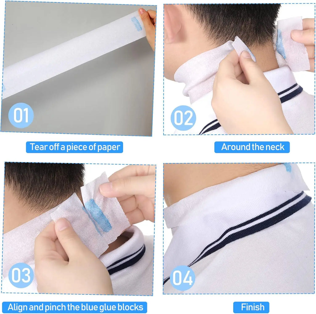 Wholesale:Disposable Barber Paper Haircutting Neck Strips Hairdressing Stretchy Neck Band Neck Paper Tissue for Barber Hair Cut