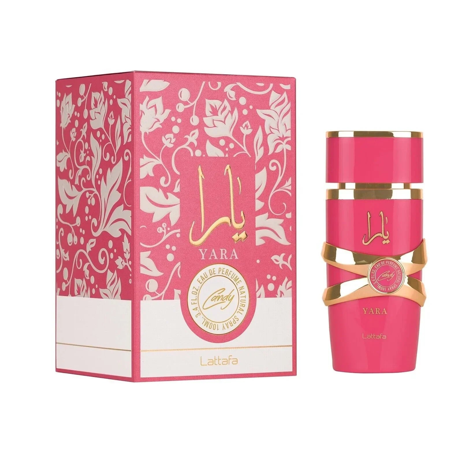 Lattafa Yara 2 Piece Set for Women – Floral, Fruity, Vanilla 2PCS Eau de Parfum Gift Set for Women (Yara & Yara Candy,2 x 3.4OZ)