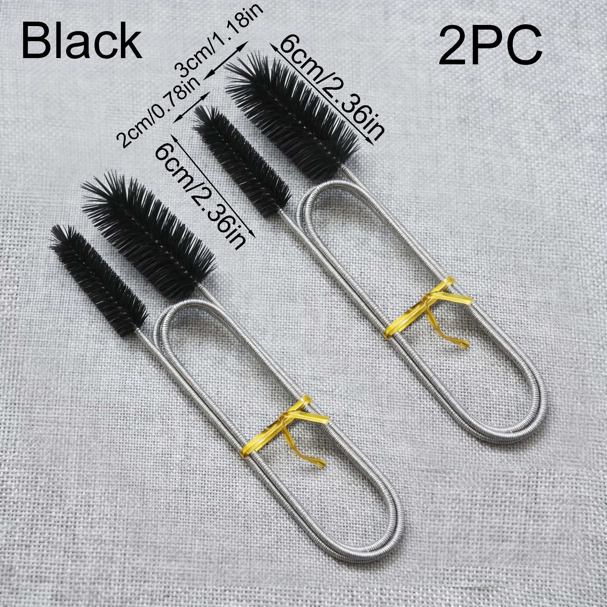Aquarium Cleaning Brush for Water Filter Pump Lily Pipe Air Tube Hose Stainless Steel Fish Tank Brush Water Pump Accessories