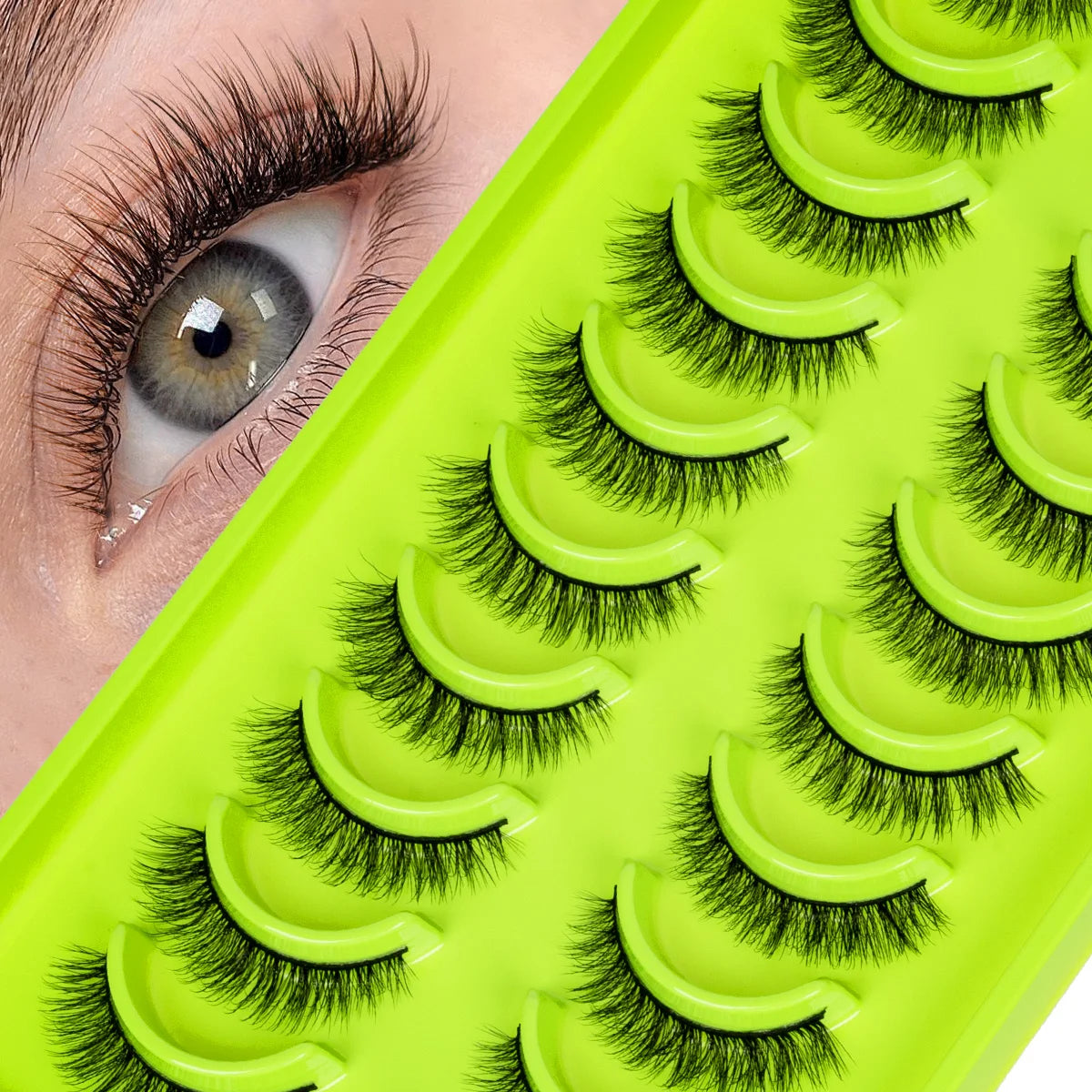 3D Mink Lashes Soft Wispy Natural long False Eyelashes Curly Volume Lashes Eyelash Extension