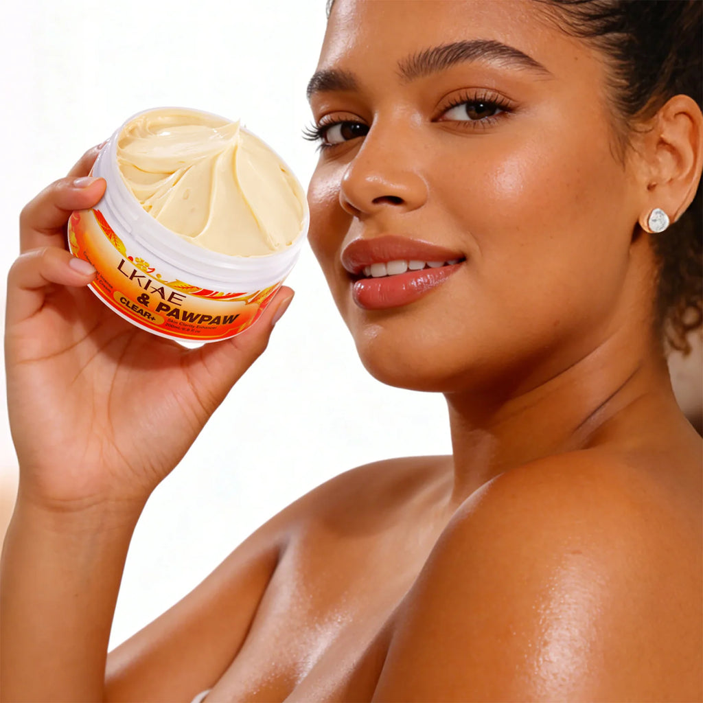 LKIAE Pawpaw Lightening Body Cream, With Carrot Oil, Deeply Moisturizing, Smooth Skin, Anti Dark Spots, Hyperpigmentation, 200ml