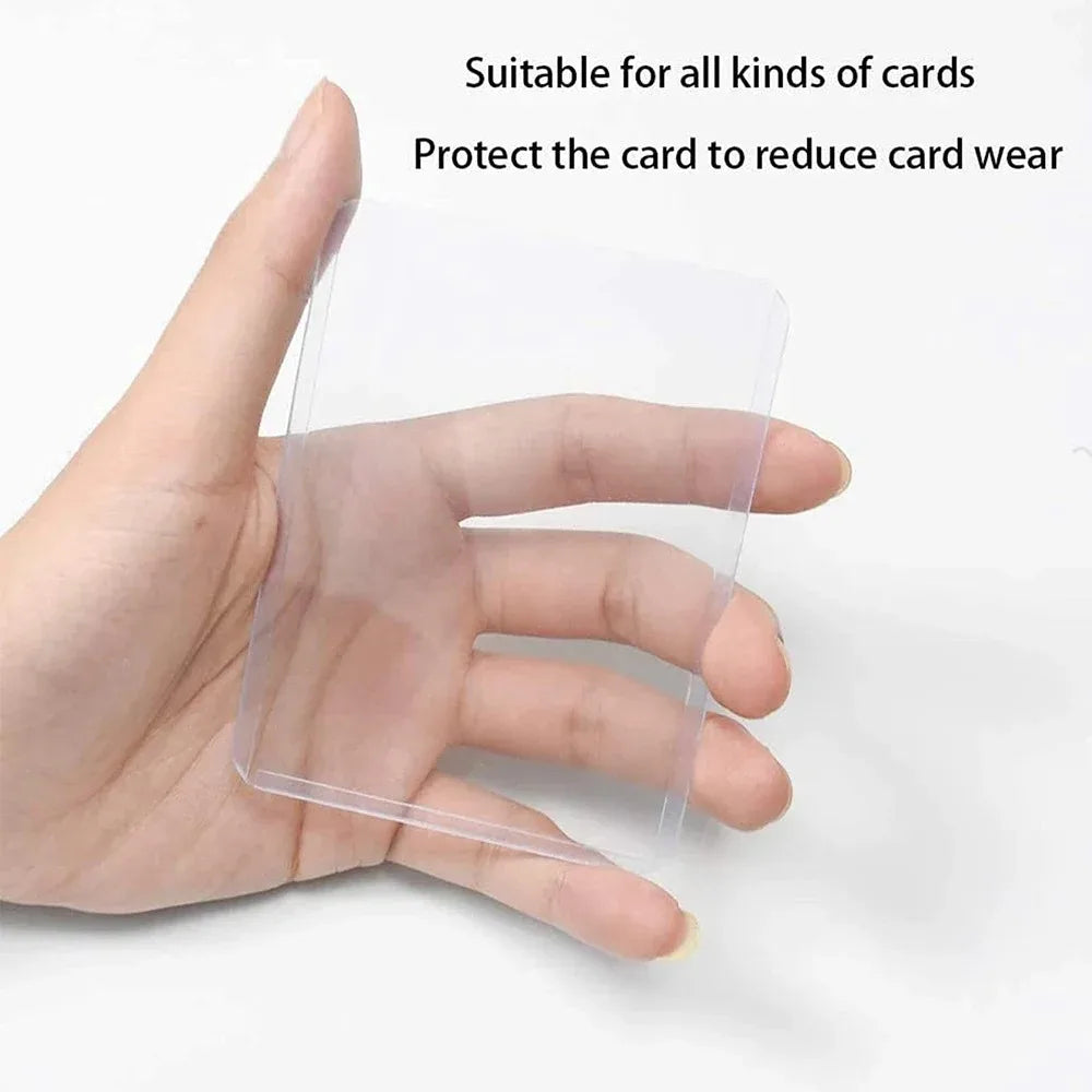 Card Sleeves Holder Game Cards PVC Hard Plastic Toy Top For Protectors Trading Storage Gift 3 x 4inches