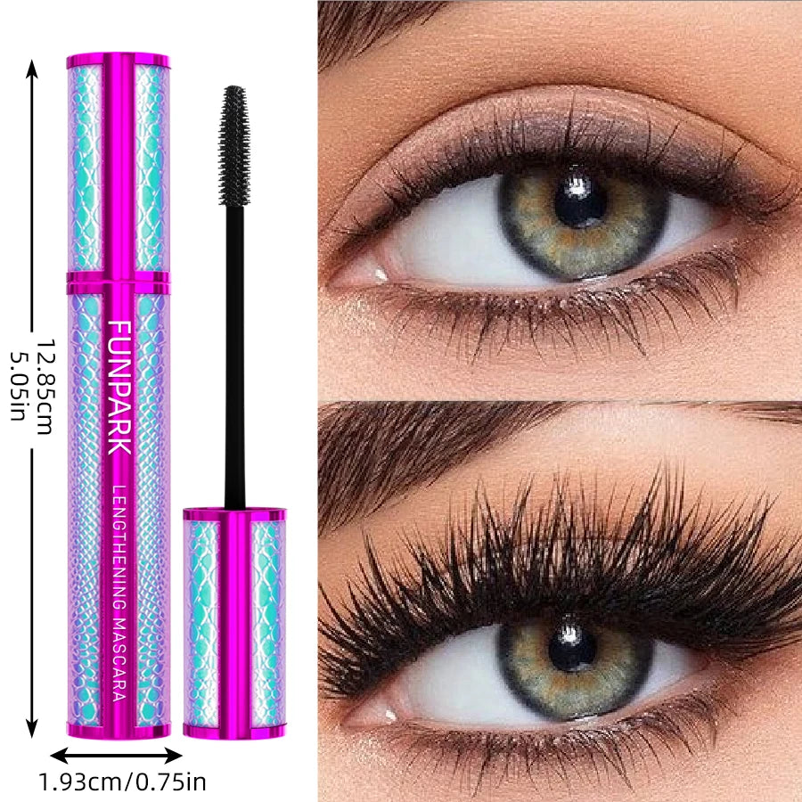 1PC 5D Black Eye Mascara Lengthened Thick Sweat Proof Silk Mascara with Big Eyes Korean Makeup Waterproof Curling Eyelash Gifts
