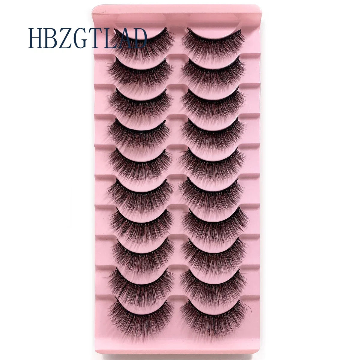 NEW 10pairs 100% Real Fake Mink Eyelashes 3D Natural False Eyelashes 3d Mink Lashes Soft Eyelash Extension Makeup Kit Cilios h13