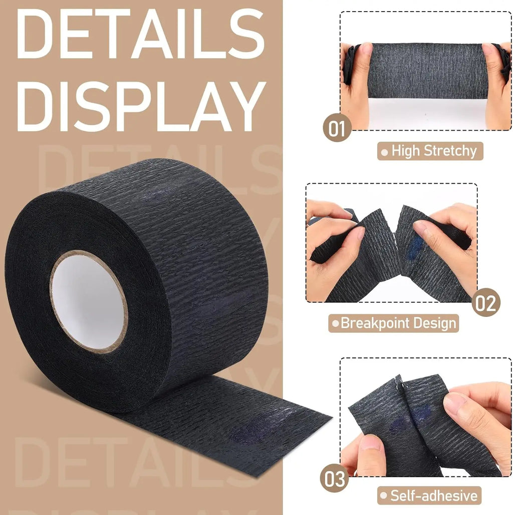 Wholesale:Disposable Barber Paper Haircutting Neck Strips Hairdressing Stretchy Neck Band Neck Paper Tissue for Barber Hair Cut