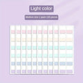 Morandi Colors Index Stickers, Light Color Index Notes, Transparent Writable Folder Sticky Notes