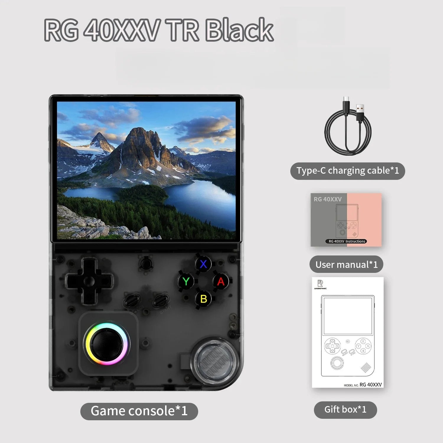 ANBERNIC RG 40XX V Retro Handheld Game Console 4.0-inch IPS Screen Linux 5G WIFI RG40XXV Video Player 256G 300+ PSP Games Gift