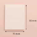 50 Sheets/pad Transparent Sticky Notes Pad Waterproof Self-Adhesive Clear Memo Message Reminder Home Office School Supplies