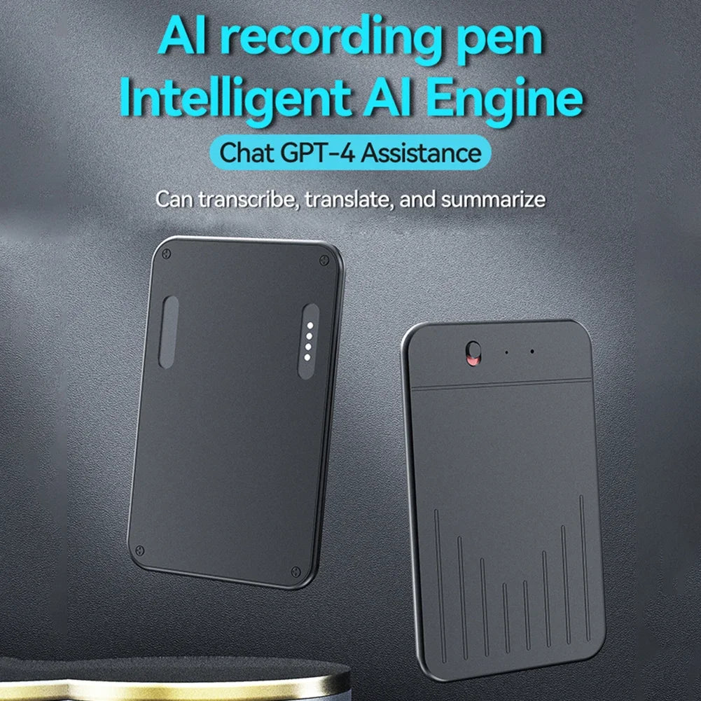 AI Voice Recorder APP Control Audio Recorder Transcribe & Summarization with ChatGPT AI Notetaking Device Voice To Text Recorder
