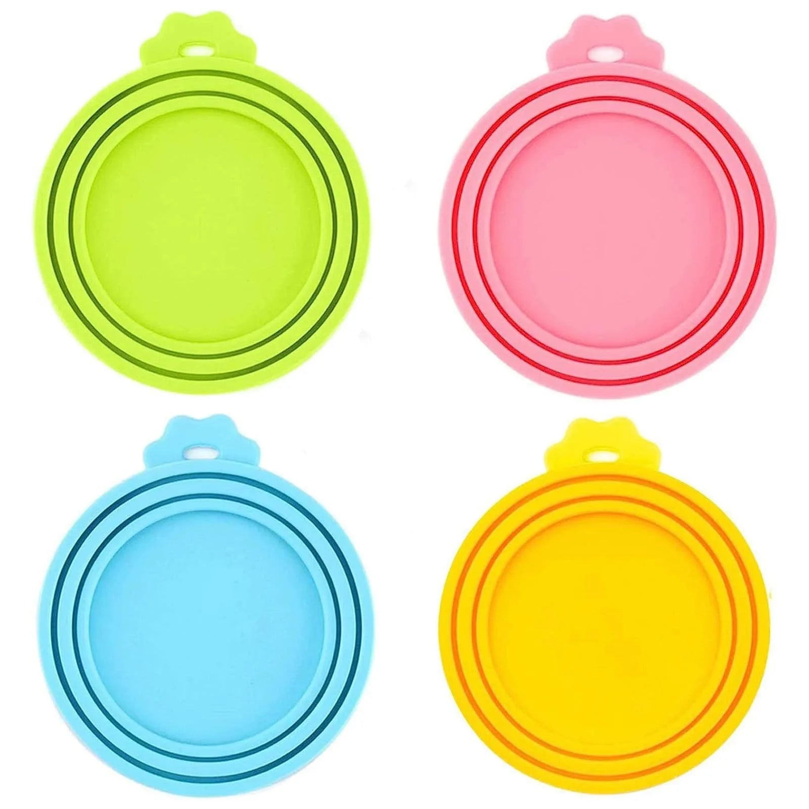 Food-grade silicone pet food lids, reusable, BPA-free, suitable for most cat and dog food tin sizes