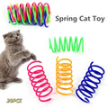 Colorful Plastic Spring Cat Toy Jumping Interactive Pet Supplies Scratch-Resistant Bite-Resistant for Cats