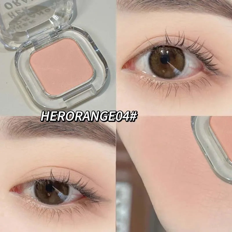 Mini Rose Brown Monochrome Eyeshadow Palette 9 Colors Glitter Pink Shadow Contouring Powder Pigment Eye Primer Beauty Makeup